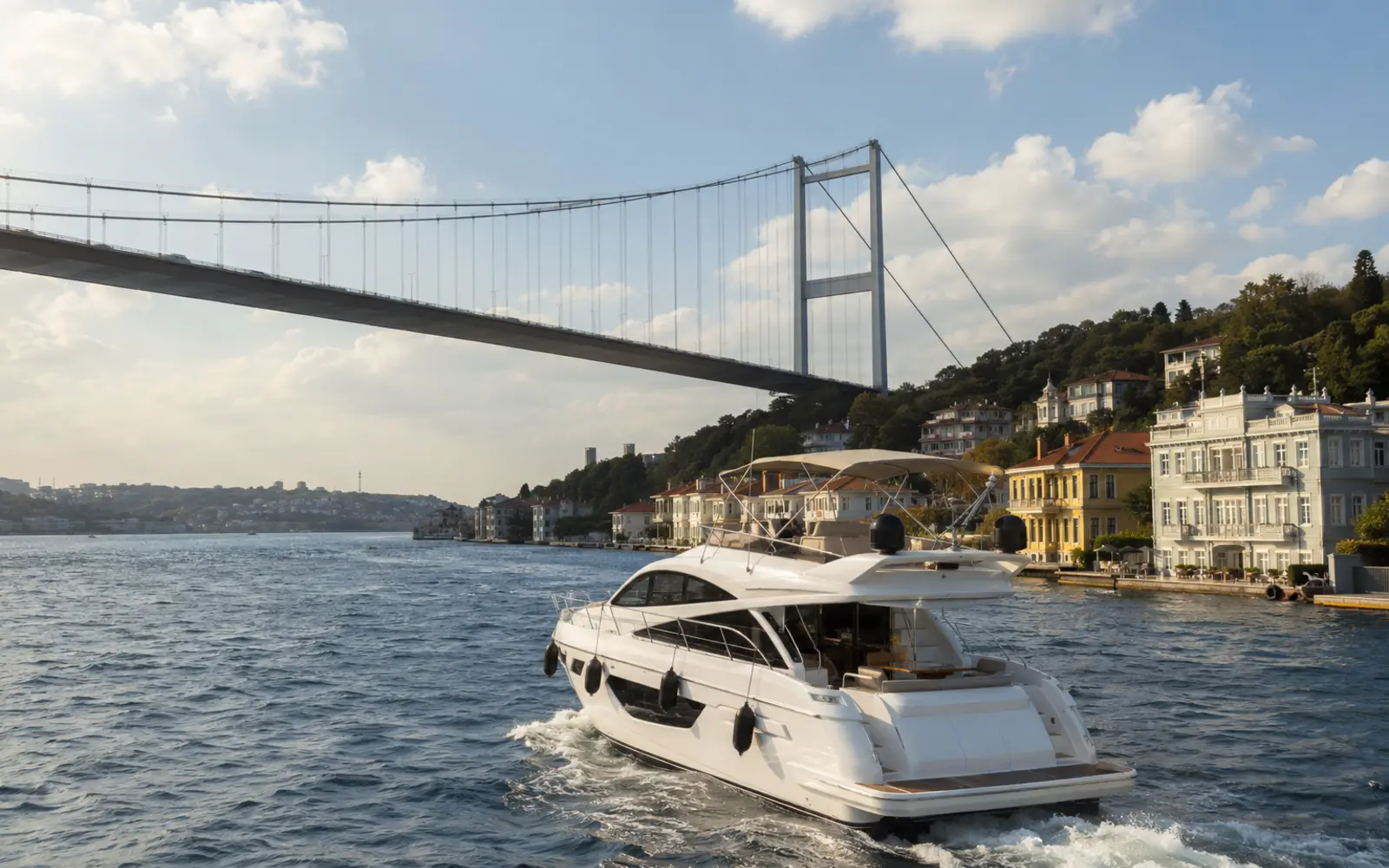 İstanbul Boğazı Yat Turu için İstanbul Boğazı'nda özel yat organizasyonu